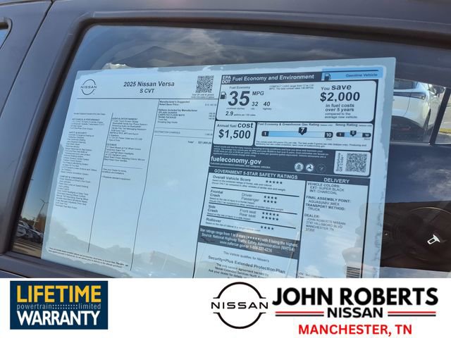 New 2025 Nissan Versa S w/ Trunk Package image 19