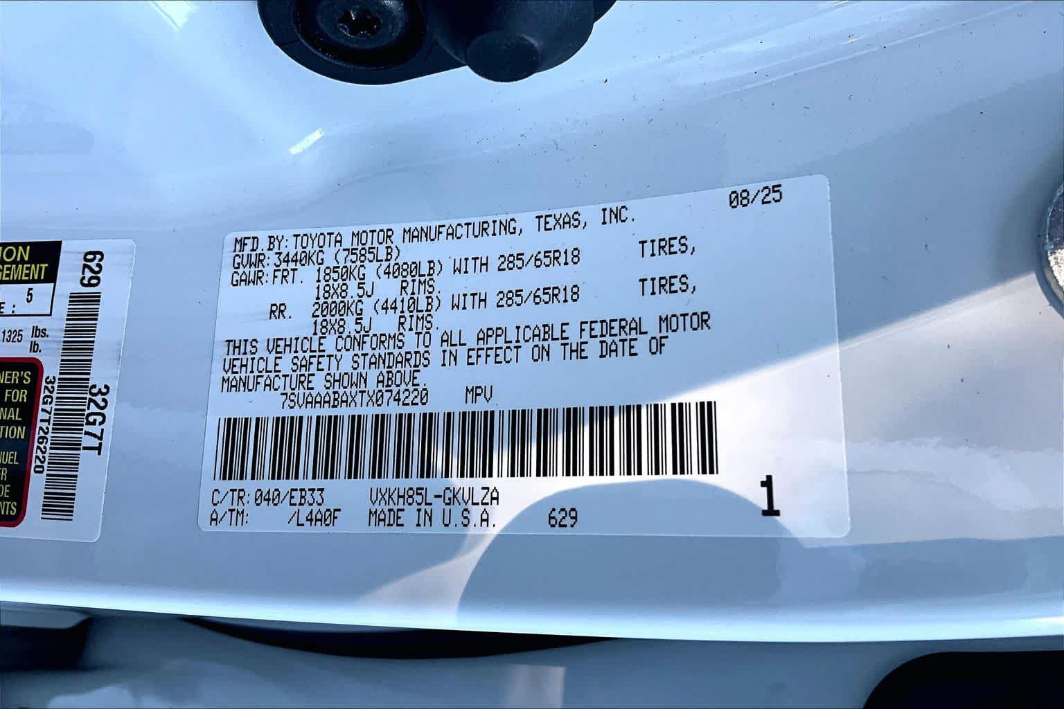 Certified 2026 Toyota Sequoia TRD Pro AWD/4WD image 34