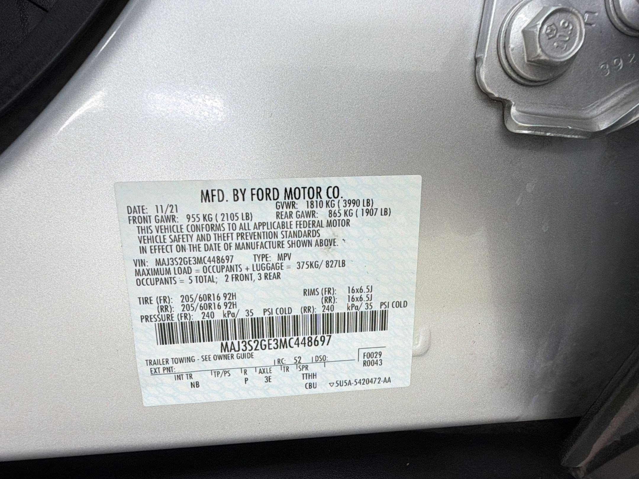 Used 2021 Ford EcoSport SE FWD image 20