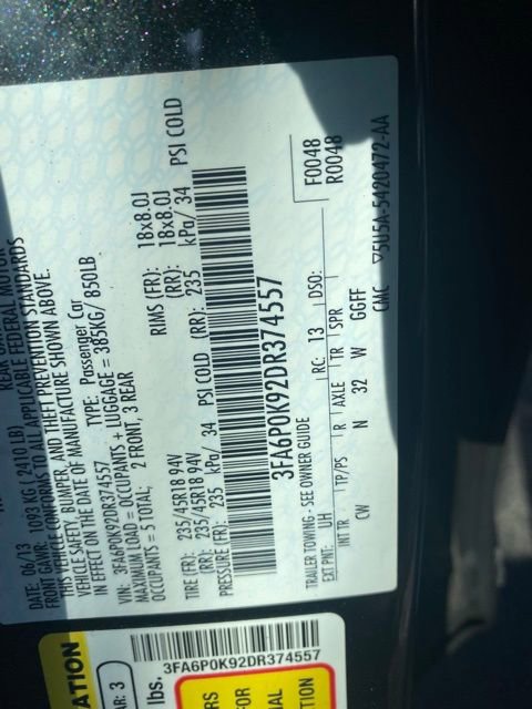 Used 2013 Ford Fusion Titanium image 7