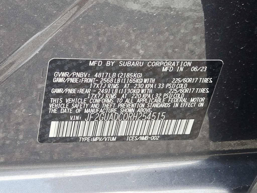 Used 2024 Subaru Crosstrek 2.0i Premium AWD/4WD image 35