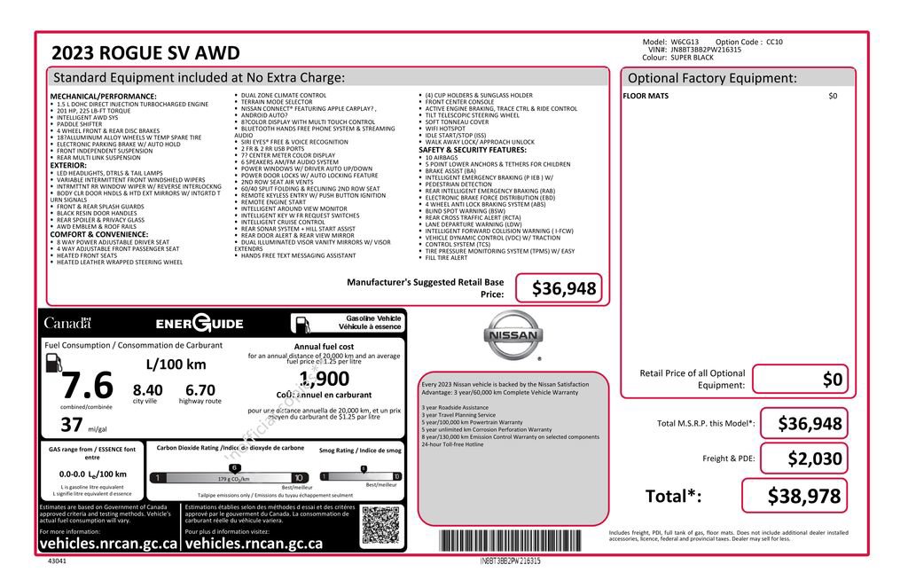 Used 2023 Nissan Rogue SV AWD/4WD image 36