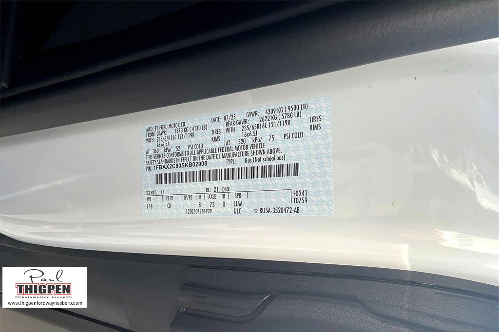 New 2025 Ford Transit 350 XLT image 13