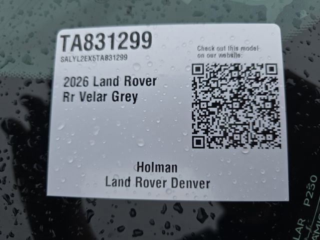 New 2026 Land Rover Range Rover Velar Dynamic SE AWD/4WD image 24