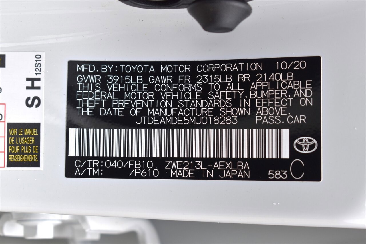 Used 2021 Toyota Corolla LE FWD image 29