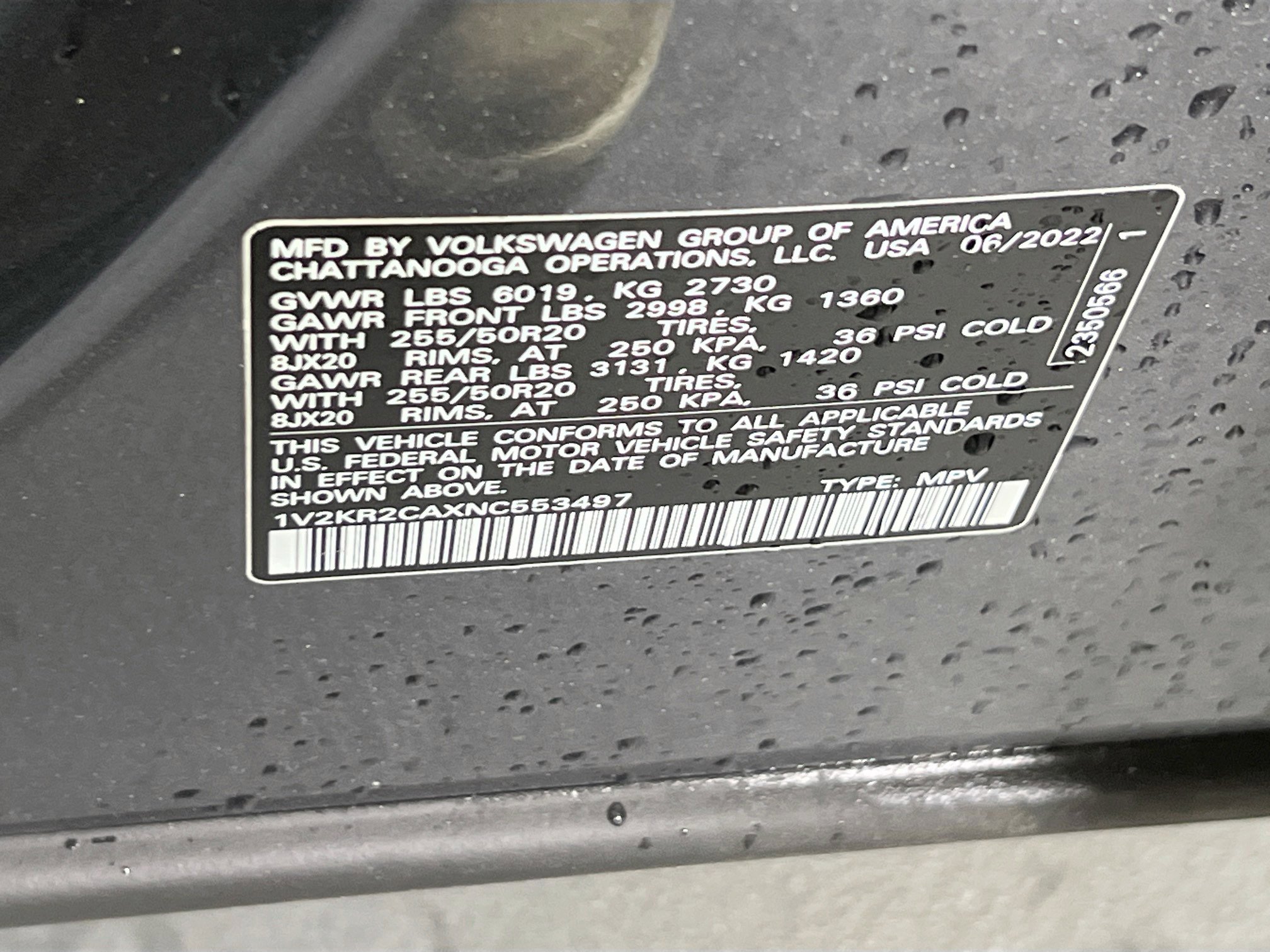 Used 2022 Volkswagen Atlas SE image 32