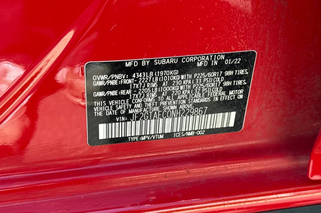 Used 2022 Subaru Crosstrek 2.0i Premium w/ Moonroof Package AWD/4WD image 29