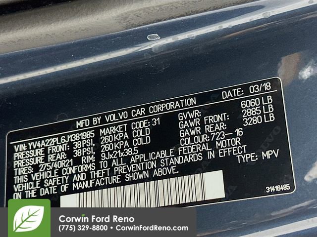 Used 2018 Volvo XC90 T6 Inscription w/ Convenience Package image 34