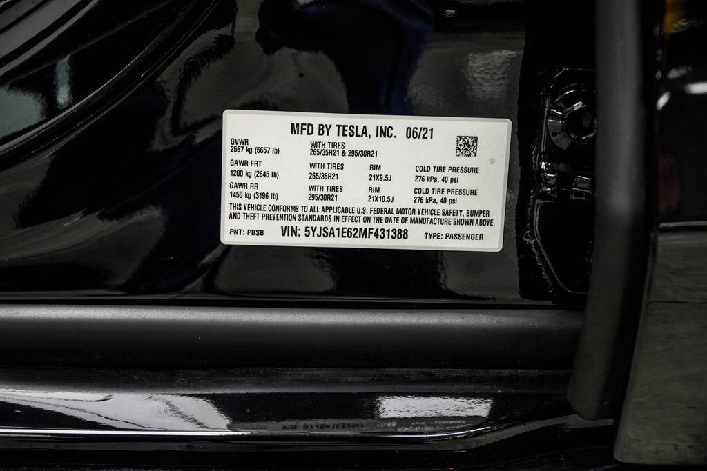Used 2021 Tesla Model S Plaid AWD/4WD image 39
