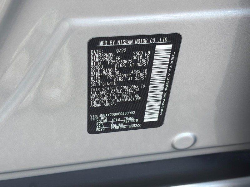 Used 2023 Nissan Armada Platinum w/ Captain's Chairs Package AWD/4WD image 28