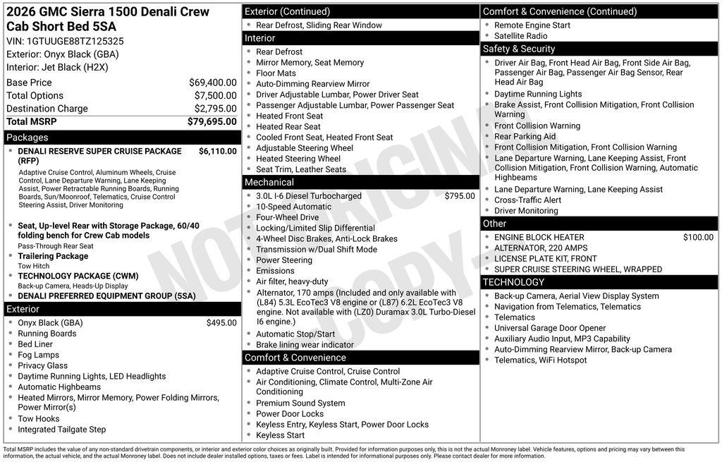 Used 2026 GMC Sierra 1500 Denali AWD/4WD image 4