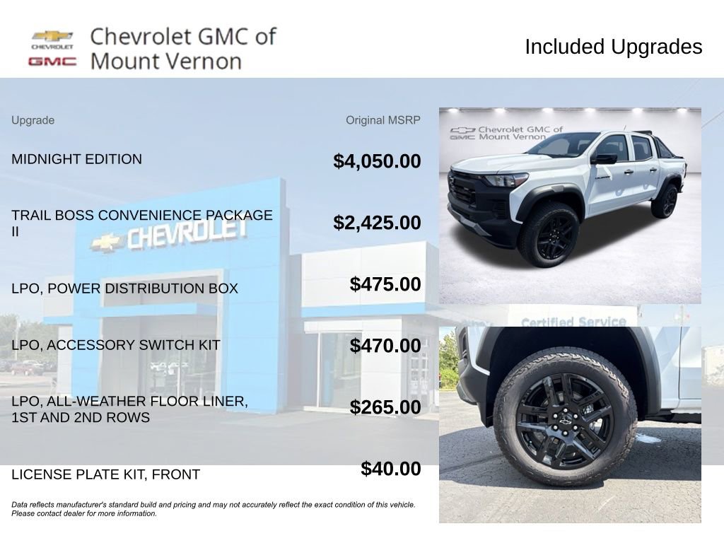New 2025 Chevrolet Colorado Trail Boss w/ Midnight Edition AWD/4WD image 6