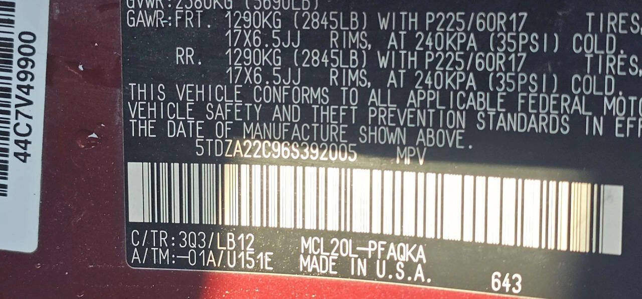 Used 2006 Toyota Sienna image 12