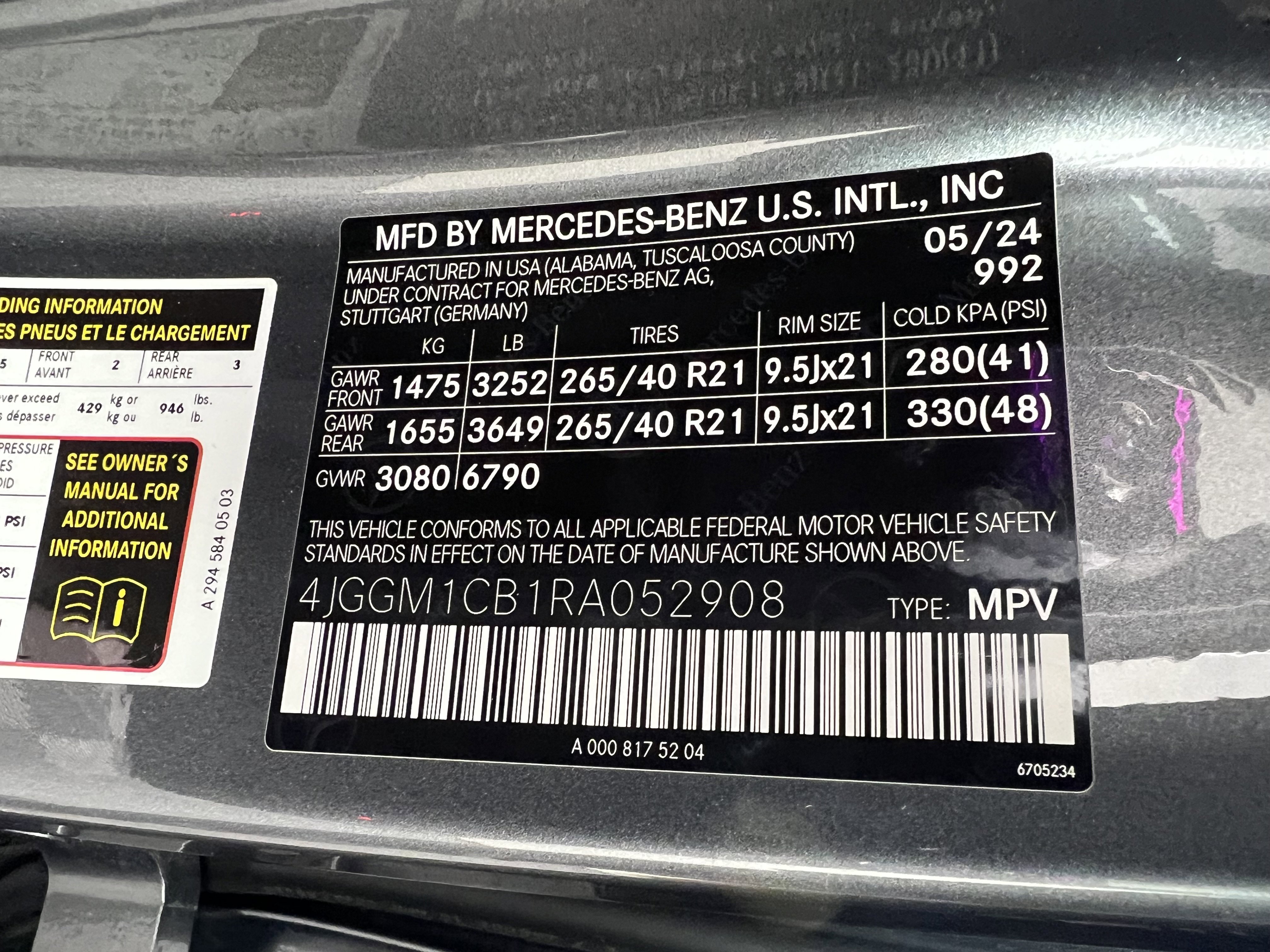 Certified 2024 Mercedes-Benz EQE 350+ 4MATIC SUV image 33