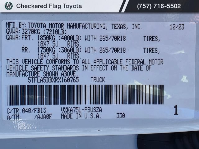 Used 2024 Toyota Tundra SR5 AWD/4WD image 27