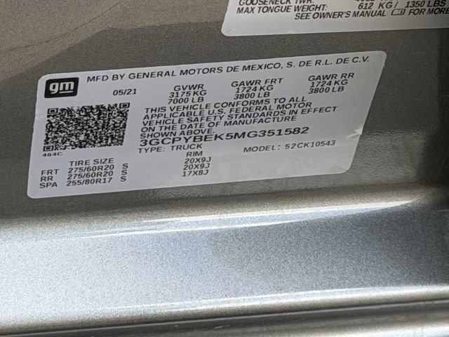 Used 2021 Chevrolet Silverado 1500 Custom image 26