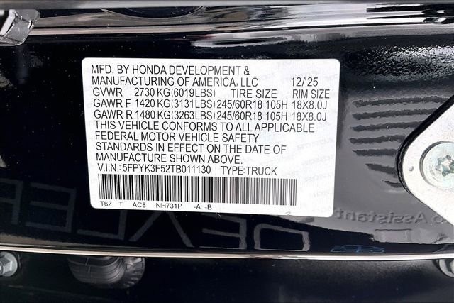 New 2026 Honda Ridgeline RTL image 11