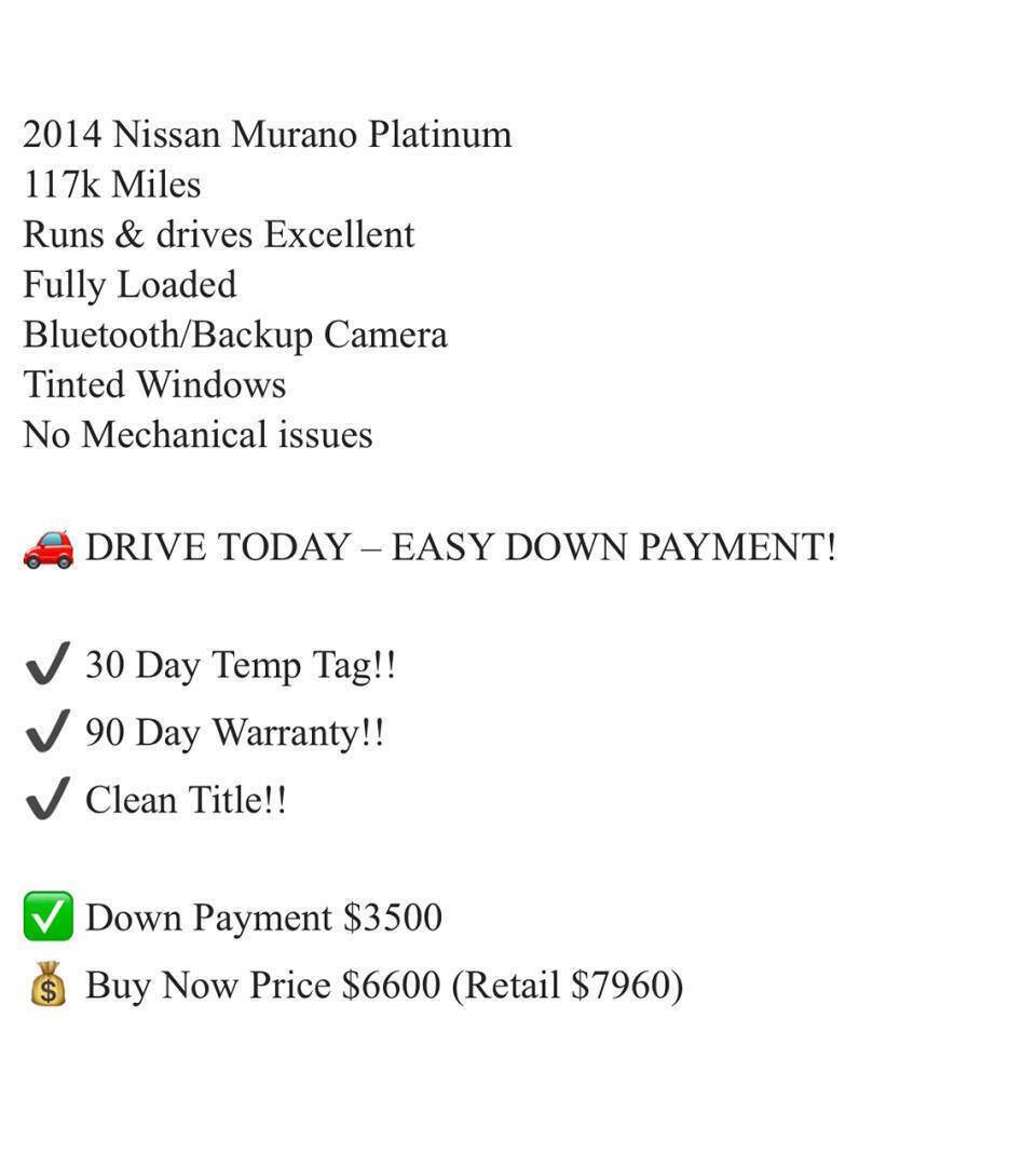 Used 2014 Nissan Murano LE w/ Platinum Edition Package image 22