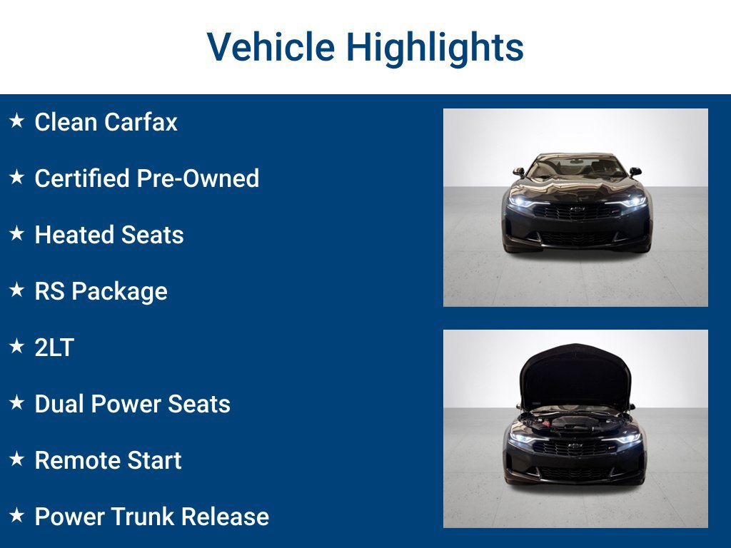 Certified 2024 Chevrolet Camaro LT w/ RS Package RWD image 3