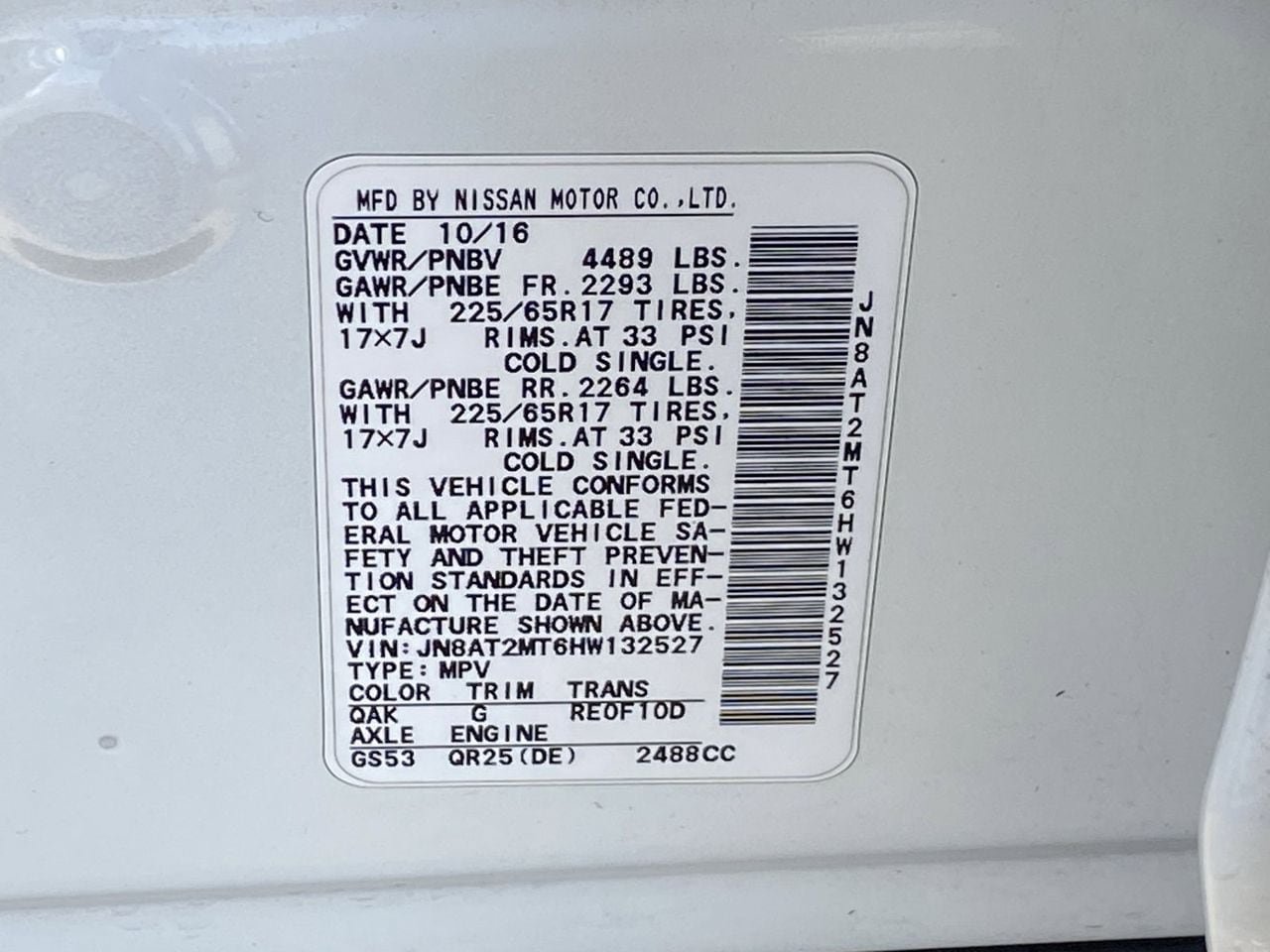 Used 2017 Nissan Rogue SV FWD image 34