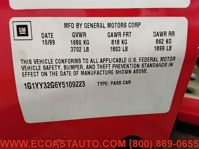 Used 2000 Chevrolet Corvette Convertible w/ Performance Handling Pkg RWD image 15