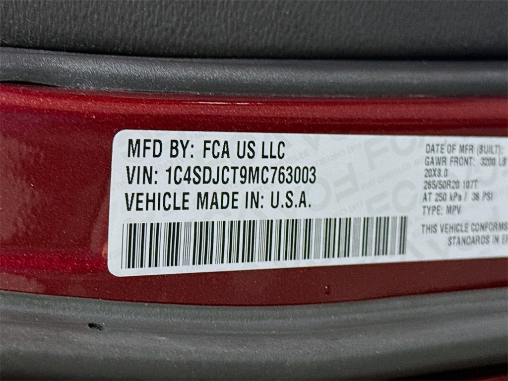 Used 2021 Dodge Durango R/T w/ Blacktop Package image 37