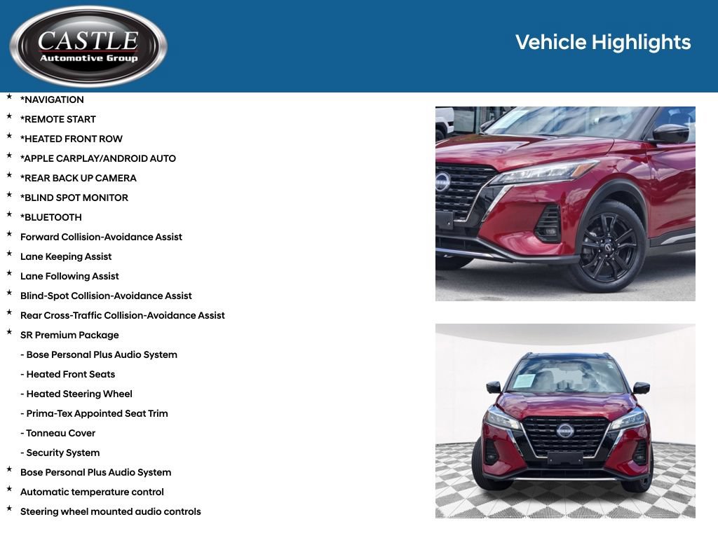 Used 2024 Nissan Kicks SR w/ SR Premium Package FWD image 3
