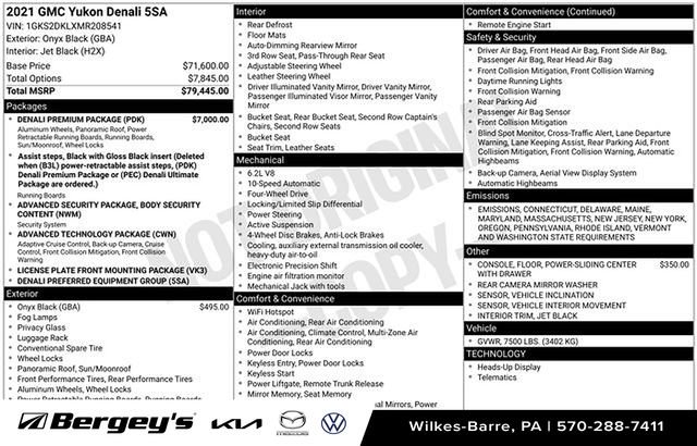 Used 2021 GMC Yukon Denali w/ Denali Premium Package image 44