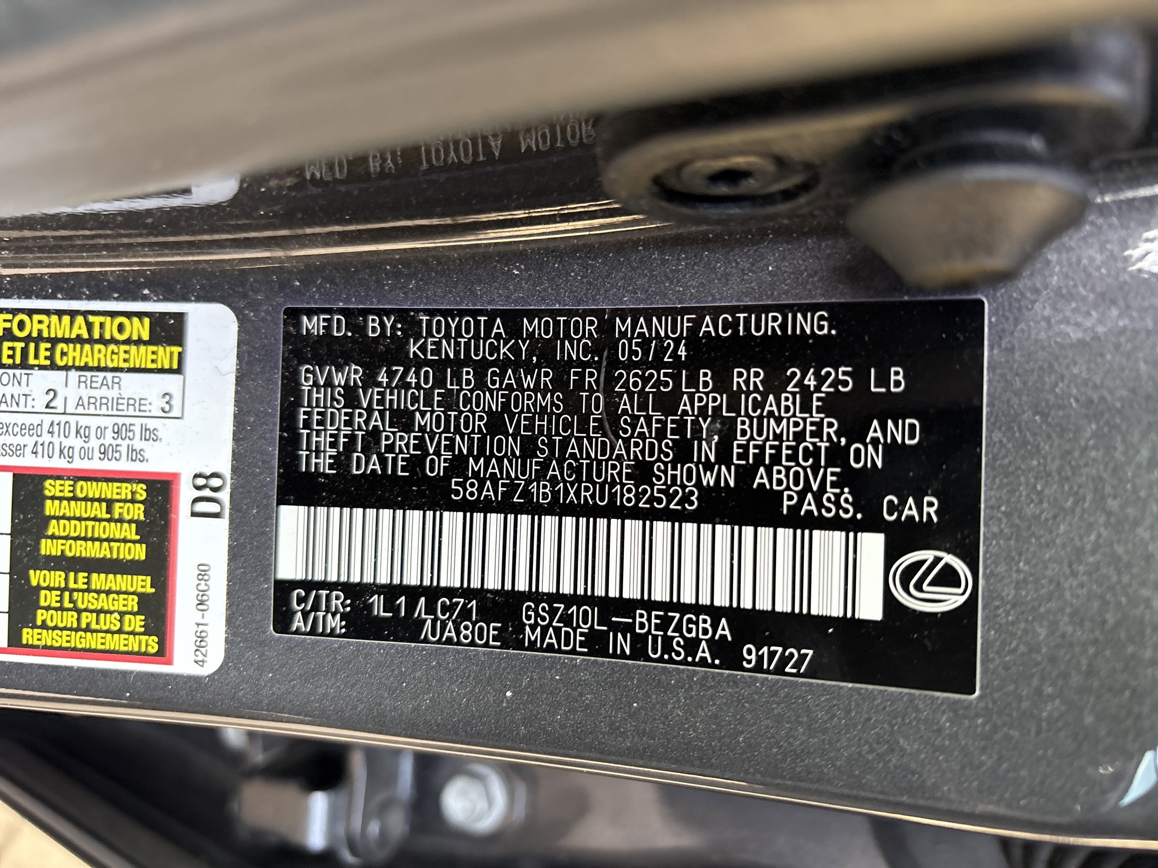 Certified 2024 Lexus ES 350 Ultra Luxury image 35