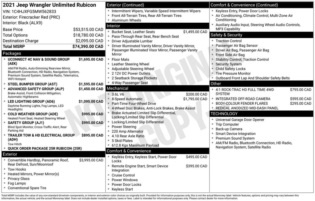 Used 2021 Jeep Wrangler Unlimited Rubicon w/ Uconnect 4C Nav & Sound Group image 10