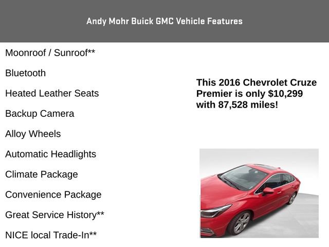 Used 2016 Chevrolet Cruze Premier FWD image 4