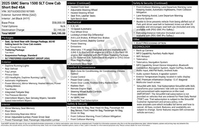 Used 2025 GMC Sierra 1500 SLT AWD/4WD image 14