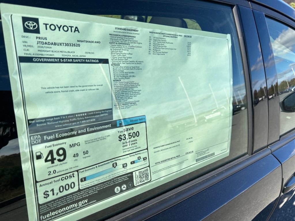 New 2026 Toyota Prius AWD image 30