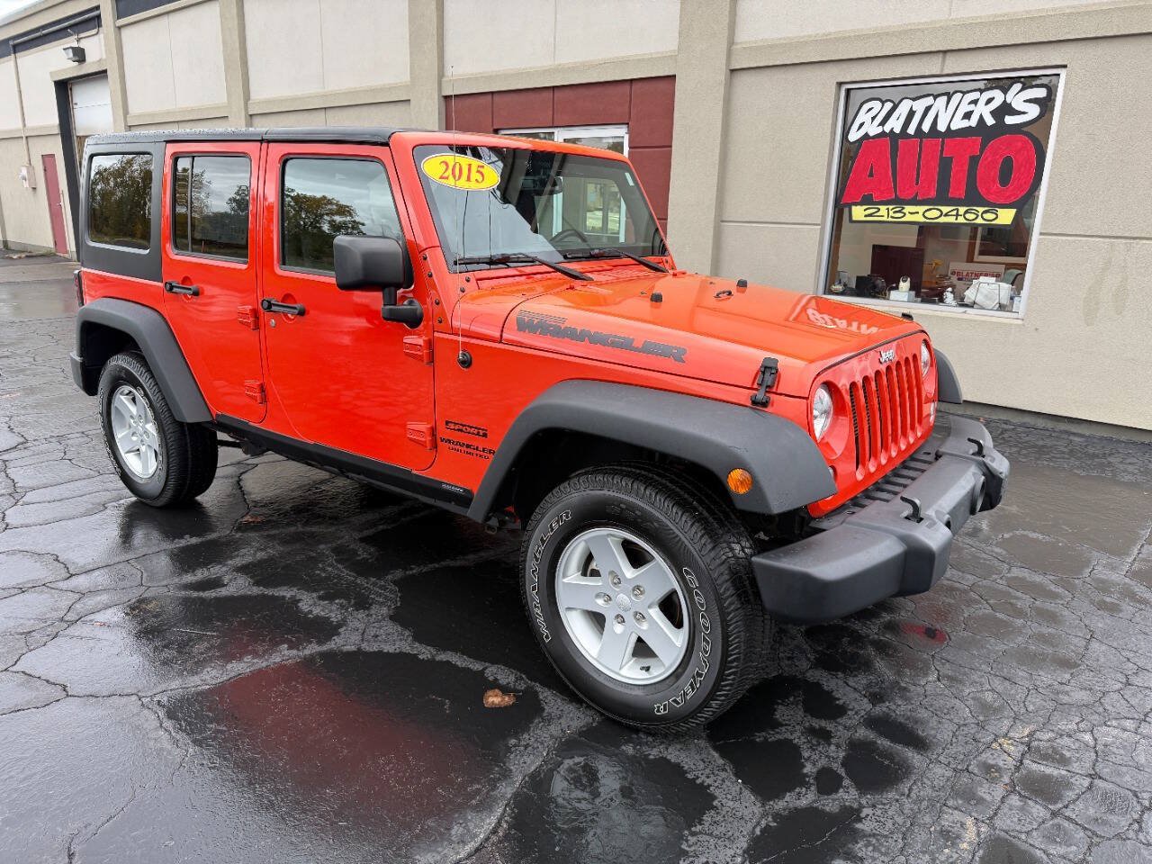Used 2015 Jeep Wrangler Unlimited Sport w/ Quick Order Package 24S AWD/4WD image 1