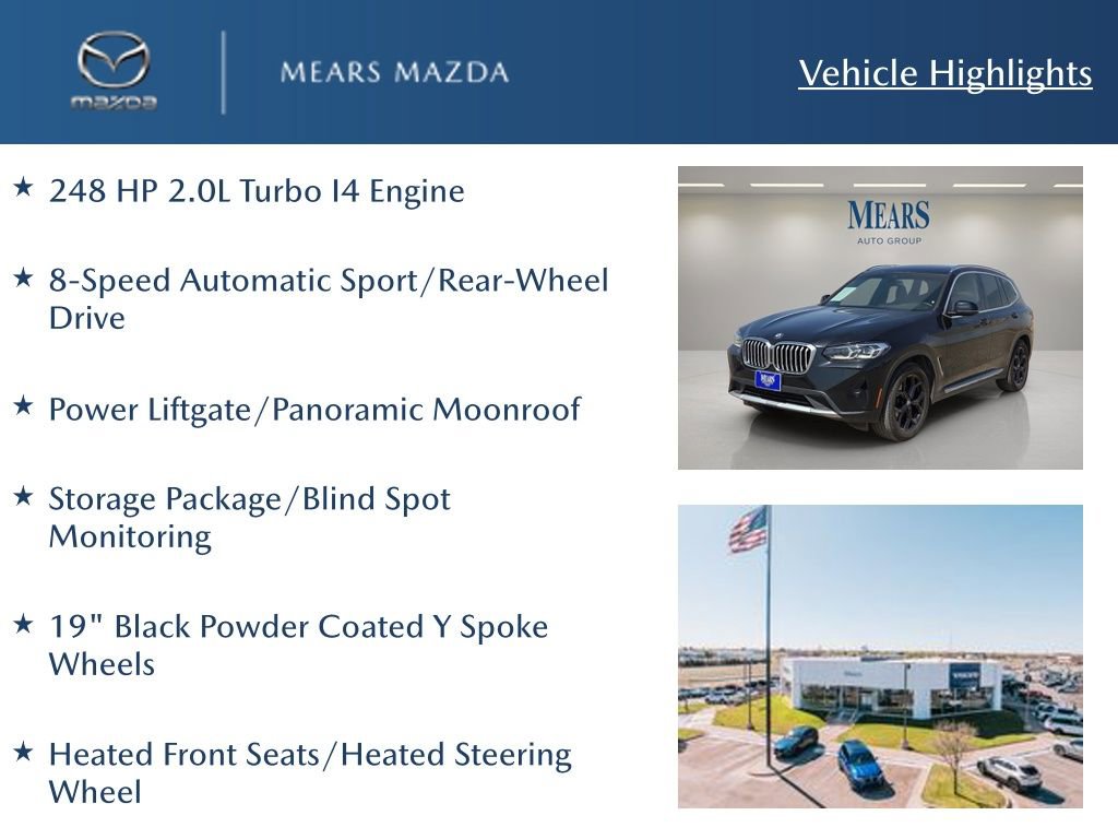 Used 2023 BMW X3 sDrive30i w/ Convenience Package image 2