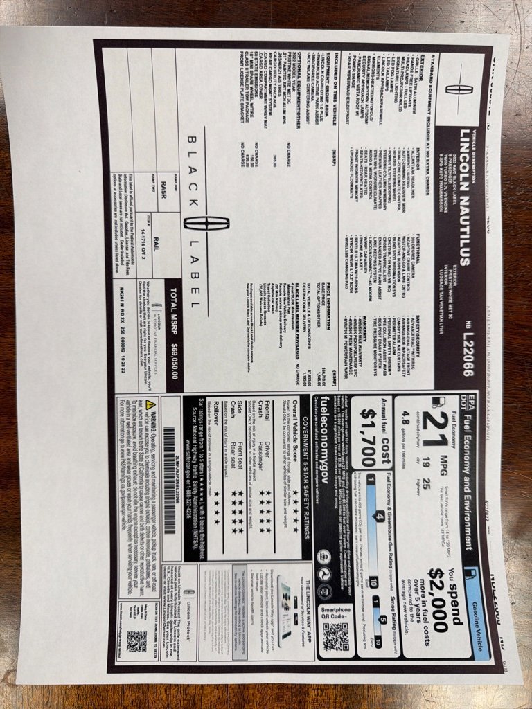 Certified 2022 Lincoln Nautilus Black Label w/ Class II Trailer Tow Package image 40