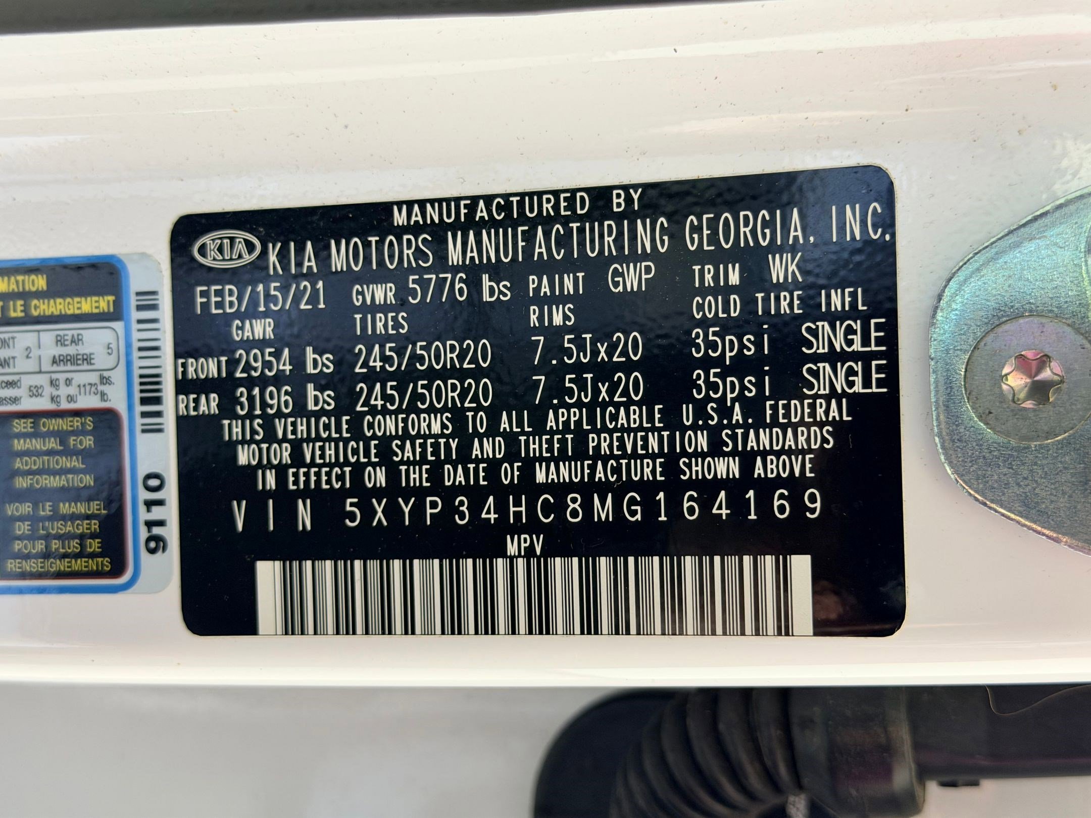 Used 2021 Kia Telluride EX w/ EX Premium Package image 20