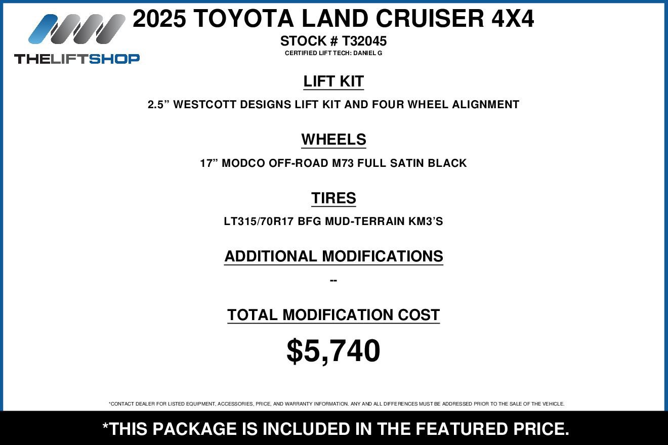 Used 2025 Toyota Land Cruiser w/ Premium Package image 2
