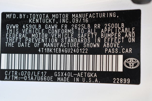 Used 2016 Toyota Avalon XLE Plus FWD image 34