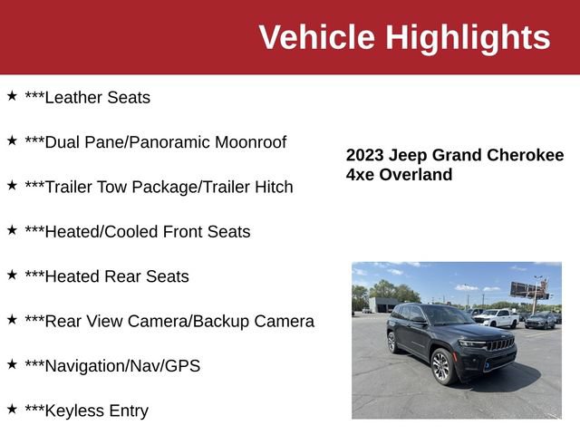 Used 2023 Jeep Grand Cherokee Overland AWD/4WD image 10