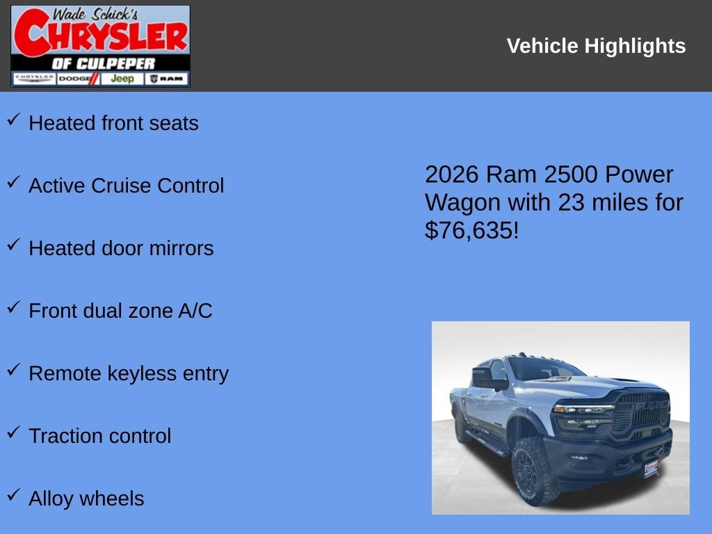 New 2026 RAM 2500 Power Wagon AWD/4WD image 7
