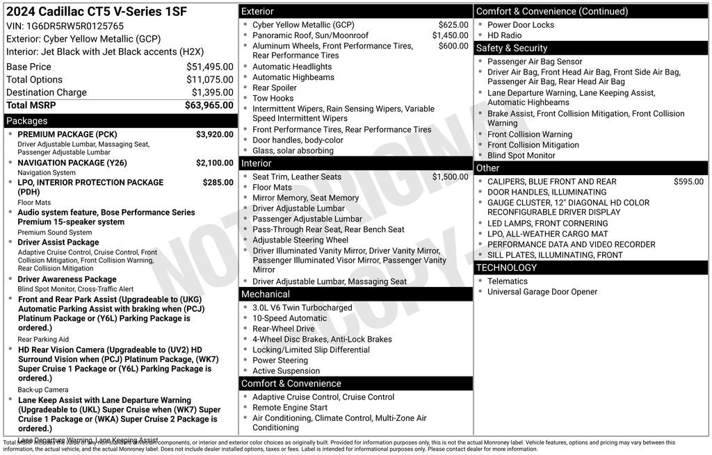 Used 2024 Cadillac CT5 V w/ Premium Package image 42