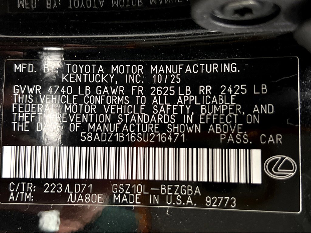 New 2025 Lexus ES 350 w/ Premium Package image 27