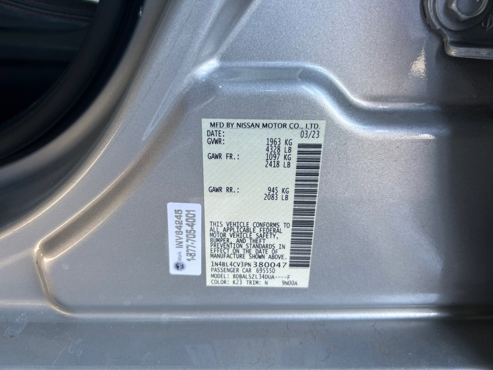 Used 2023 Nissan Altima 2.5 SR image 20