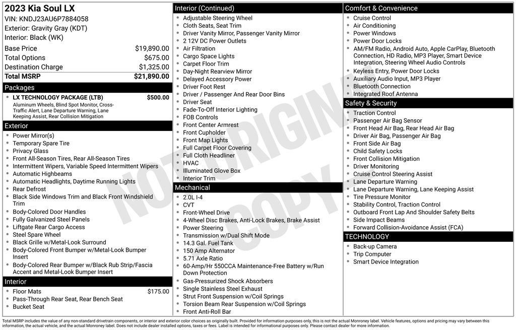 Used 2023 Kia Soul LX w/ LX Technology Package image 17