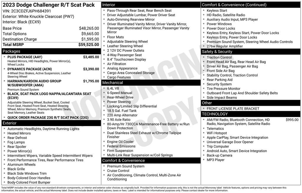 Used 2023 Dodge Challenger R/T Scat Pack w/ Plus Package RWD image 6