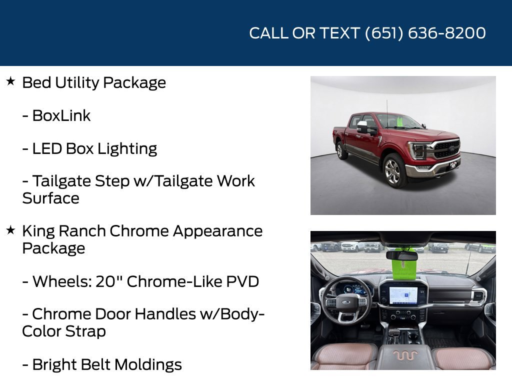 Certified 2023 Ford F150 King Ranch w/ Equipment Group 601A High AWD/4WD image 15