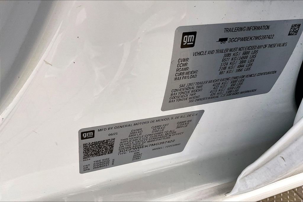 Used 2021 Chevrolet Silverado 1500 Custom image 36