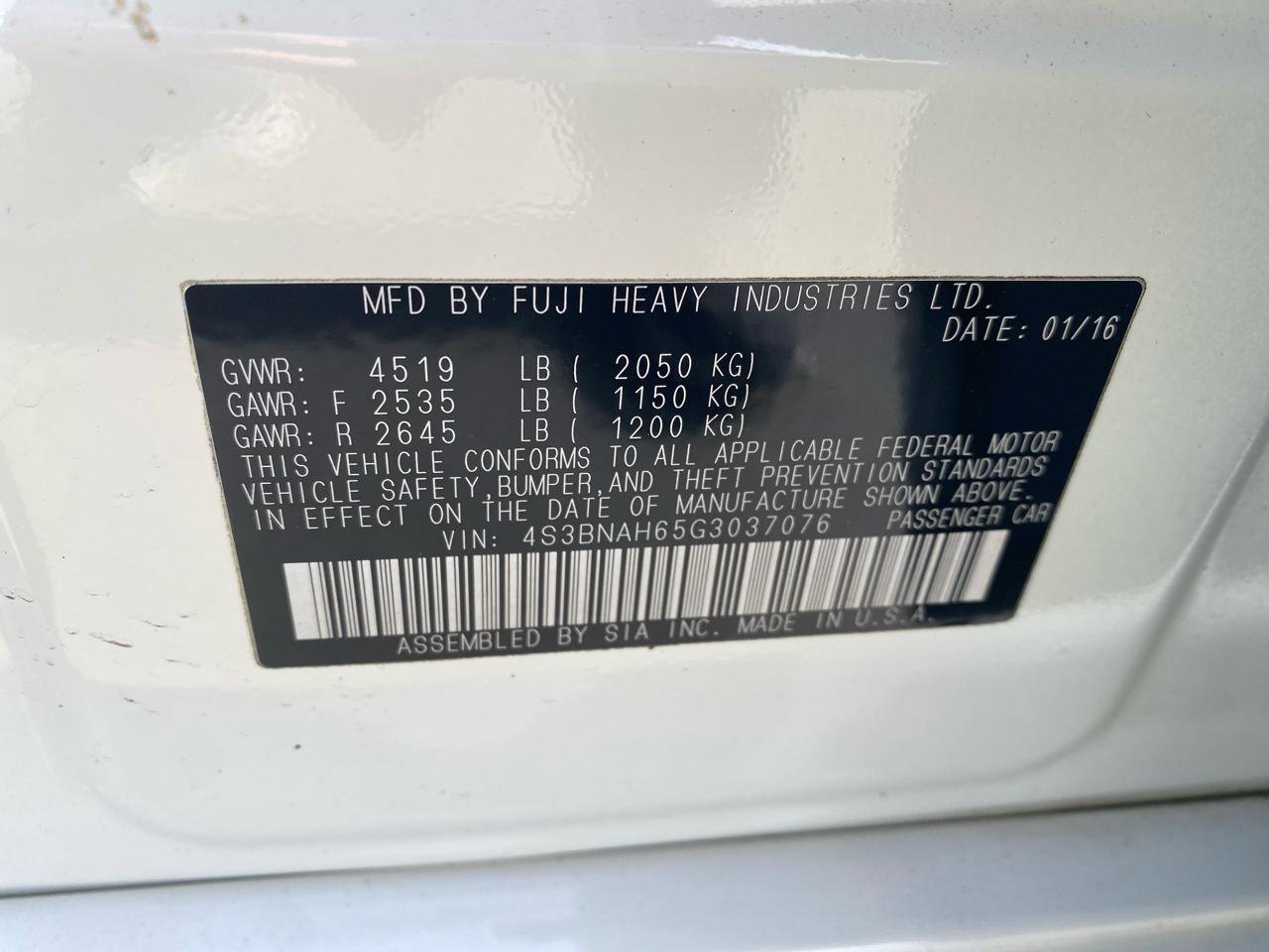 Used 2016 Subaru Legacy 2.5i Premium image 16