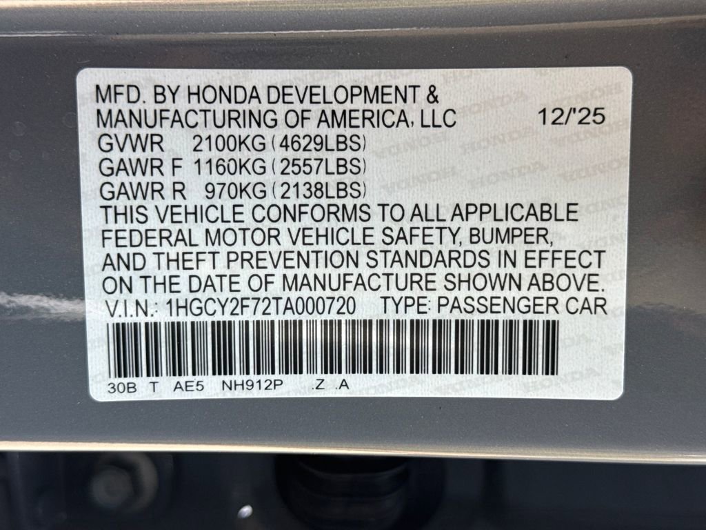 New 2026 Honda Accord Sport image 28